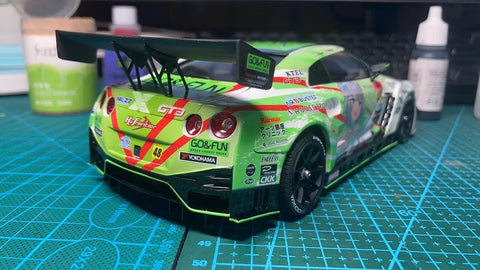 ズームオン CS001 1/24 日産 GT-R No.48 NILZZ レーシング ゴー＆ファン - GT300（アオシマ用）
