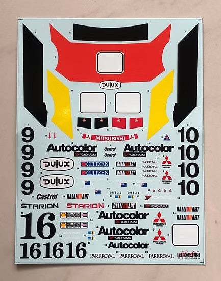 SKデカール SK24099 1/24 ミツビシ スタリオン Gr.A マカオ ギア 87 チーム Ralliart Aus