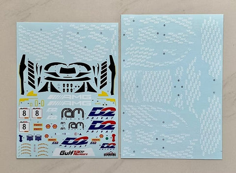 SKデカール SK24169 1/24 メルセデス AMG GT Evo インターコンチネンタルGTチャレンジ Gulf 12H 2022 RAM Racing