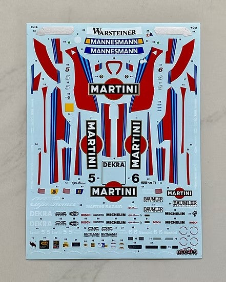 SKデカール SK24215 1/24 アルファロメオ 155 V6 Ti  ITC 1996 マティーニ アルファコース (タミヤ用)
