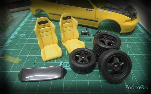 ズームオン Z006 1/24 レカロ SR3 バケットシート