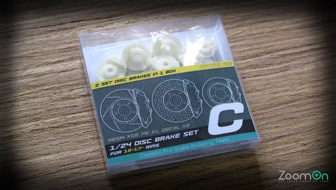 ズームオン Z013 1/24 ディスクブレーキセット 15-17インチ ホイール用 C