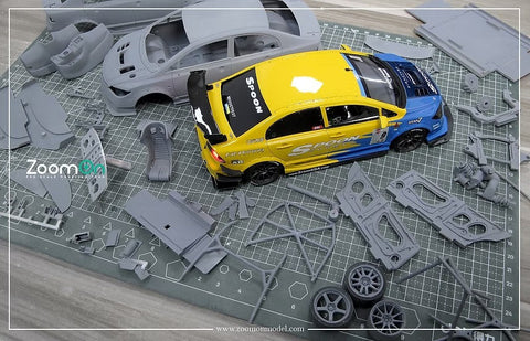 ズームオン Z034 1/24 ホンダ シビック FD2 スプーンバージョン (最終型)