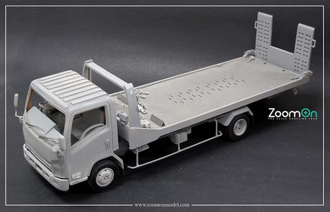 ズームオン Z060 1/24 いすゞ エルフ フラットベッド 車載専用車