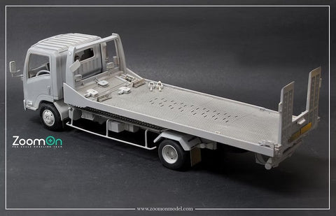ズームオン Z060 1/24 いすゞ エルフ フラットベッド 車載専用車