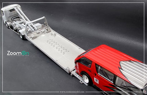 ズームオン Z060 1/24 いすゞ エルフ フラットベッド 車載専用車