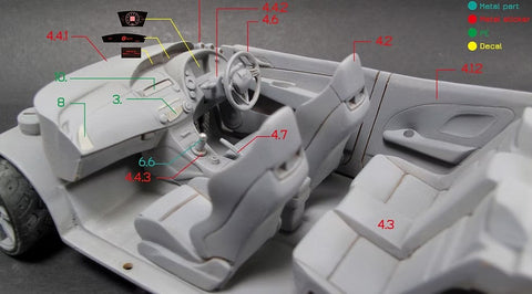 ズームオン Z085 1/24 ホンダ シビック FN2 無限