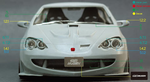 ズームオン Z086 1/24 ホンダ インテグラ DC5 無限