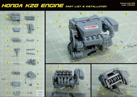 ズームオン Z090 1/24 ホンダ K20 エンジン