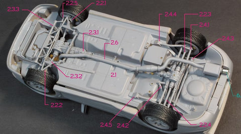 ズームオン Z097 1/24 スバル インプレッサ 22B STI