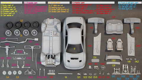 ズームオン Z097 1/24 スバル インプレッサ 22B STI