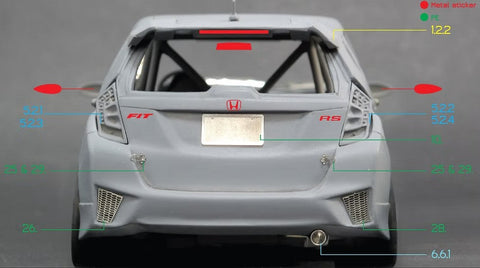 ズームオン Z119 1/24 ホンダ フィット GK スプーン