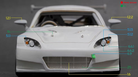 ズームオン Z121 1/24 ホンダ S2000 スプーン