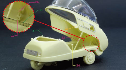 ズームオン z137 1/24 ピール・トライデント 1965’