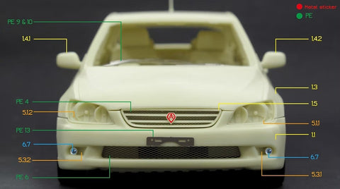 ズームオン Z142 1/24 トヨタ アルテッツァジータ フルレジンキット