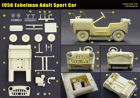 ズームオン Z159 1/24 1956 エシェルマン アダルトスポーツカー フルレジンキット