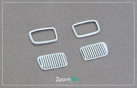 ズームオン Z180  1/24 BMW 320i (E36) フロント キドニーグリル（Nunu用）
