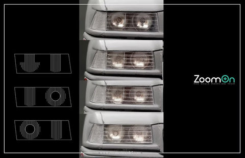 ズームオン Z184 1/24 BMW 320i (E36) ヘッドライト ディテールアップパーツ (5mm)