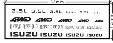 ズームオン ZD037 1/24 - 1/43 いすゞ メタルステッカー