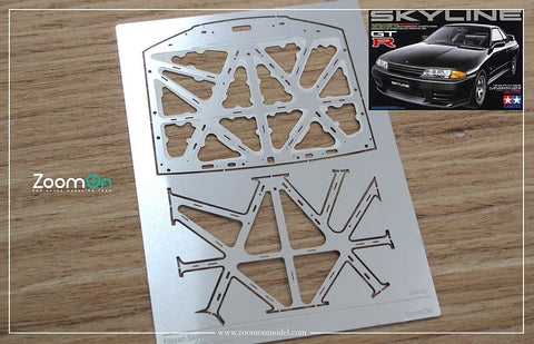 ズームオン ZD078 1/24 ニッサン スカイライン GTR R32 ボンネットフード ストラクチャー