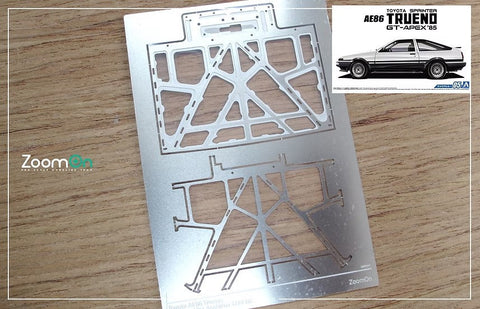 ズームオン ZD122 1/24 トヨタ AE86 ボンネットフード ストラクチャー