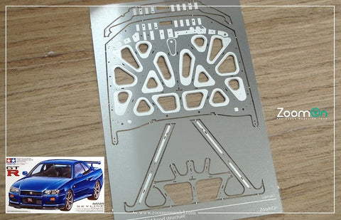 ズームオン ZD135 1/24 ニッサン GT-R R34 ボンネットフード ストラクチャー