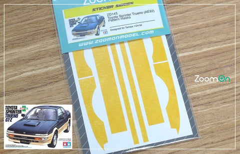 ズームオン ZD145 1/24 トヨタ スプリンター トレノ (AE92) パターン マスク