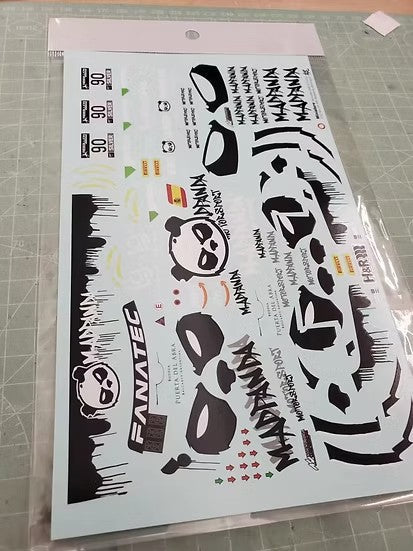 ズームオン ZD185 1/24 メルセデス-AMG GT3 Evo - 2022 24H Spa マッドパンダ モータースポーツ #90(Tamiya用)デカール