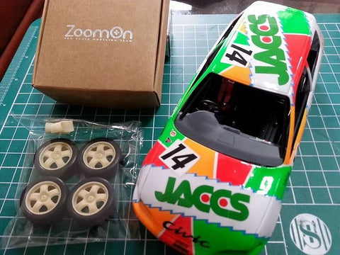 ズームオン ZR010 1/24 16インチ 無限 MR5 sports ホイールセット