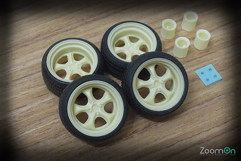 ズームオン ZR015 1/24 16インチ ワークス vs-kf ホイールセット