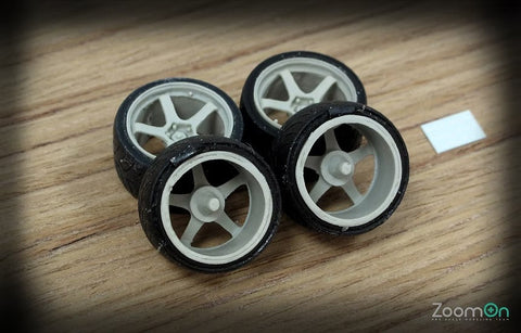 ズームオン ZR021 1/24 19インチ アドバン GT ホイールセット