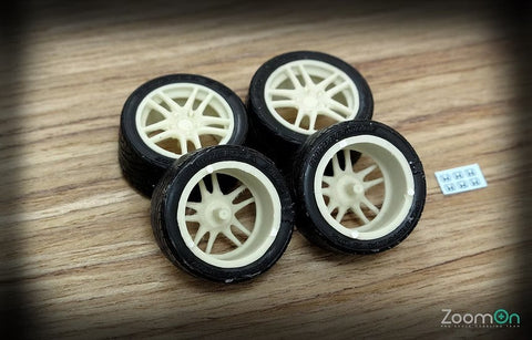 ズームオン ZR023 1/24 17インチ ユーロR ホイールセット
