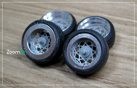 ズームオン ZR036 1/24 15インチ Rotiform DSC ホイールセット