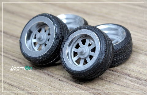 ズームオン ZR037 1/24 16インチ Rotiform MLW ホイールセット