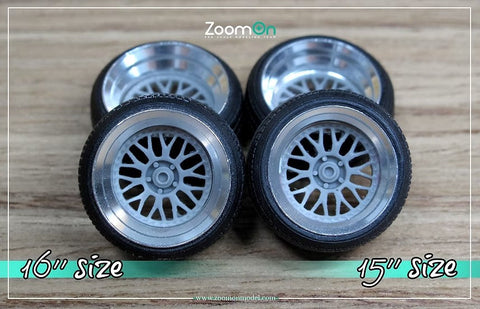 ズームオン ZR038 1/24 16インチ ワーク マイスター M1 ホイールセット