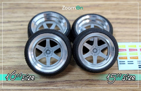 ズームオン ZR045 1/24 15インチ レイズ ボルク レーシングTE37SL