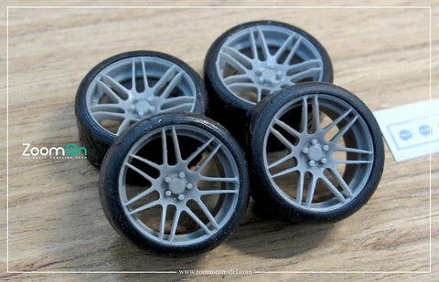 ズームオン ZR046 1/24 18インチ Forgedstar F14 ホイールセット