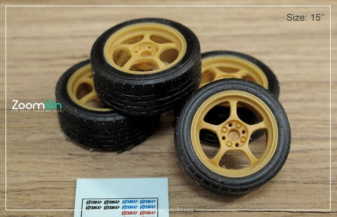 ズームオン ZR056 1/24 16インチ レイズ グラムライツ 57c ホイールセット