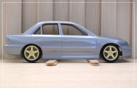 ズームオン ZR077 1/24 17インチ エンケイ WRC ターマックエボ ホイールセット (4穴)