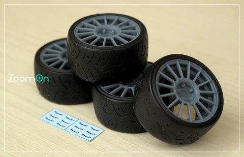 ズームオン ZR093 1/24 17インチ エンケイスポーツ RC-T4 ホイールセット