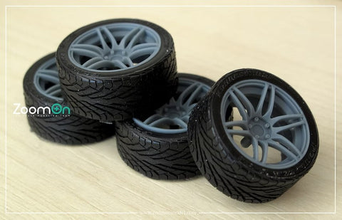 ズームオン ZR094 1/24 20インチ ウェッズ SA65M ホイールセット
