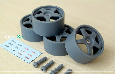 ズームオン ZR095 1/24 18インチ OZ レーシング ホイール (アウディ A4 BTCC用)