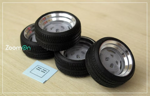ズームオン ZR097 1/24 16インチ AE86 OEM カスタム ホイールセット