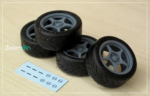 ズームオン ZR105 1/24 15インチ エンケイ RP01 ホイールセット