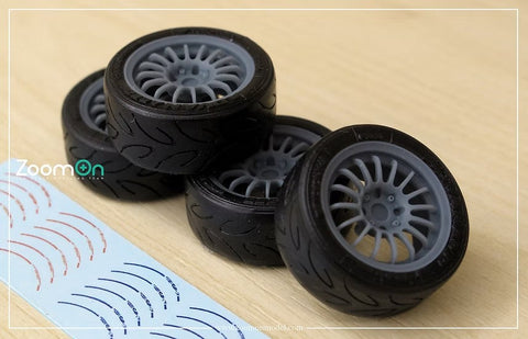 ズームオン ZR107 1/24 15インチ スプリントハート CPF ホイールセット
