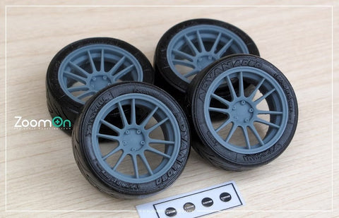 ズームオン ZR126  1/24 16インチ エンケイGTC01RR ホイールセット