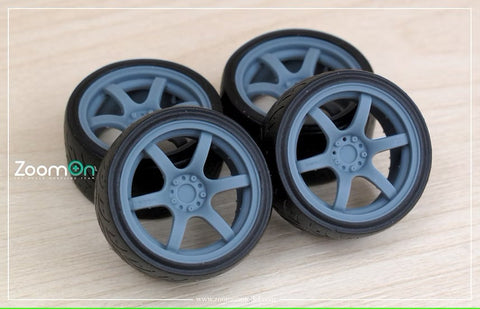 ズームオン ZR130  1/24 18インチ レイズ 57DR ホイールセット