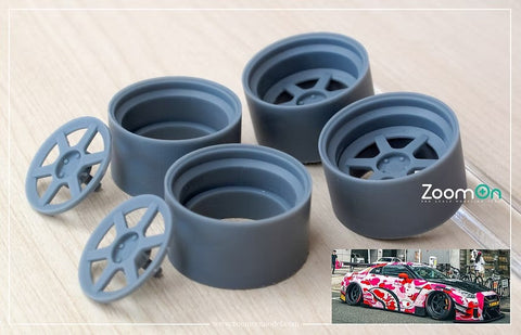 ズームオン ZR141 1/24 20インチ LB LD-T6 リムセット