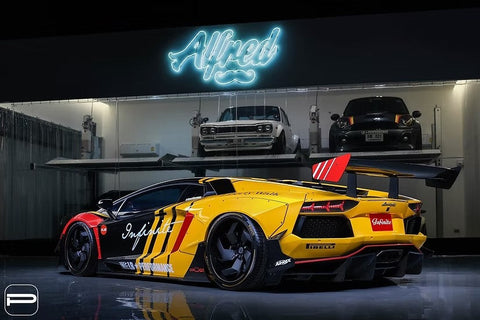 ズームオン ZR145  1/24 PUR LX12 リムセット フロント19インチ リア20インチ (アオシマ用)