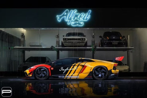 ズームオン ZR145  1/24 PUR LX12 リムセット フロント19インチ リア20インチ (アオシマ用)